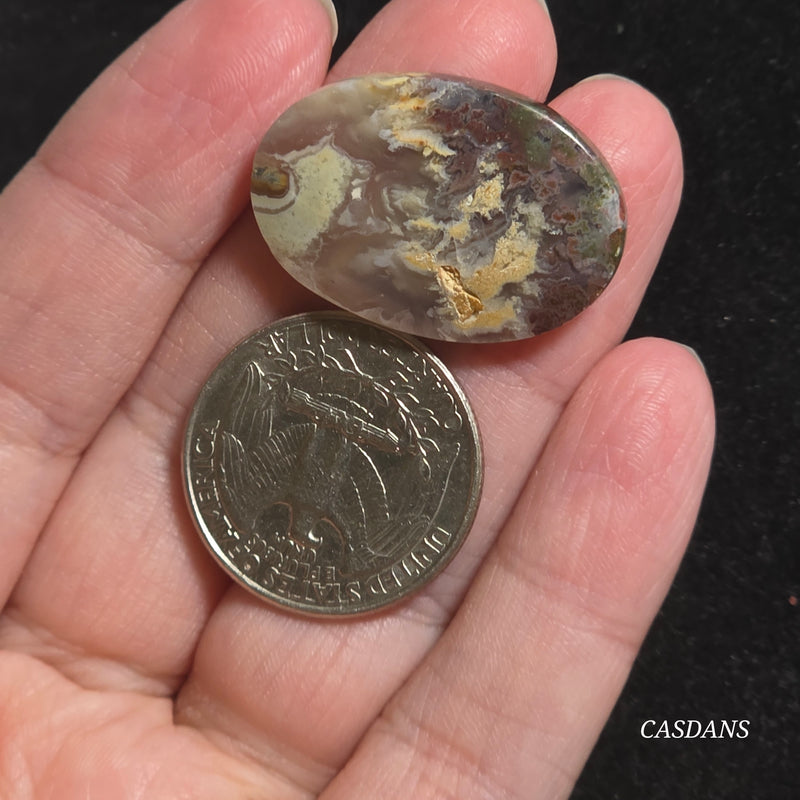 Moss Agate Cabochon