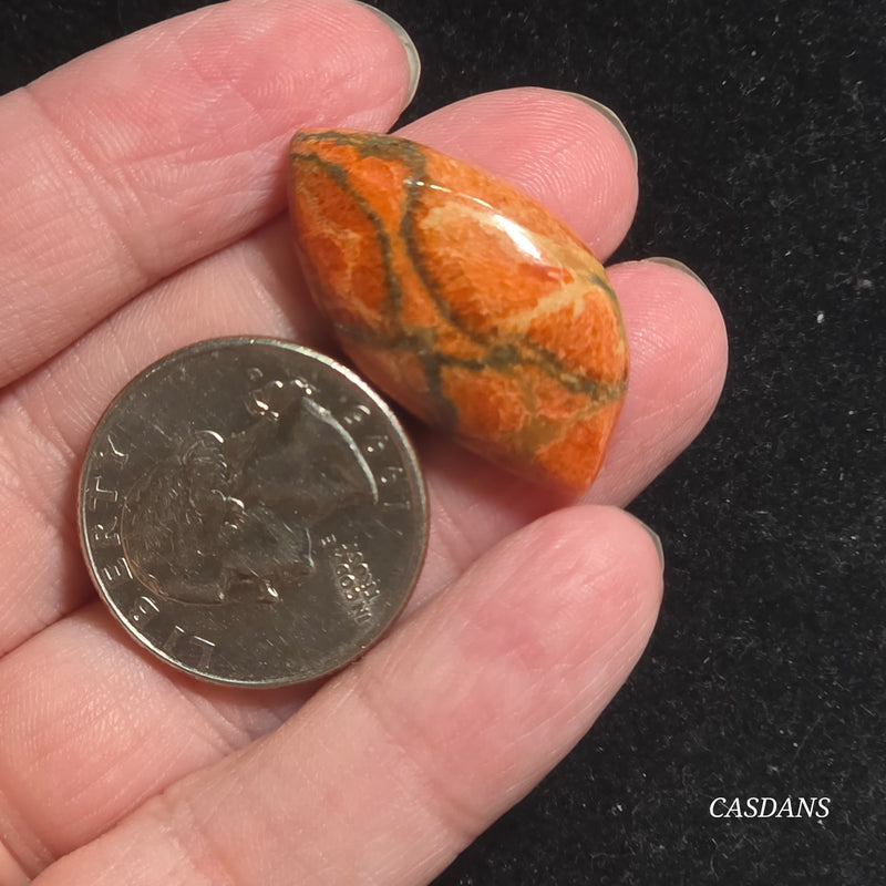 Tiger Lily Composite Cabichon