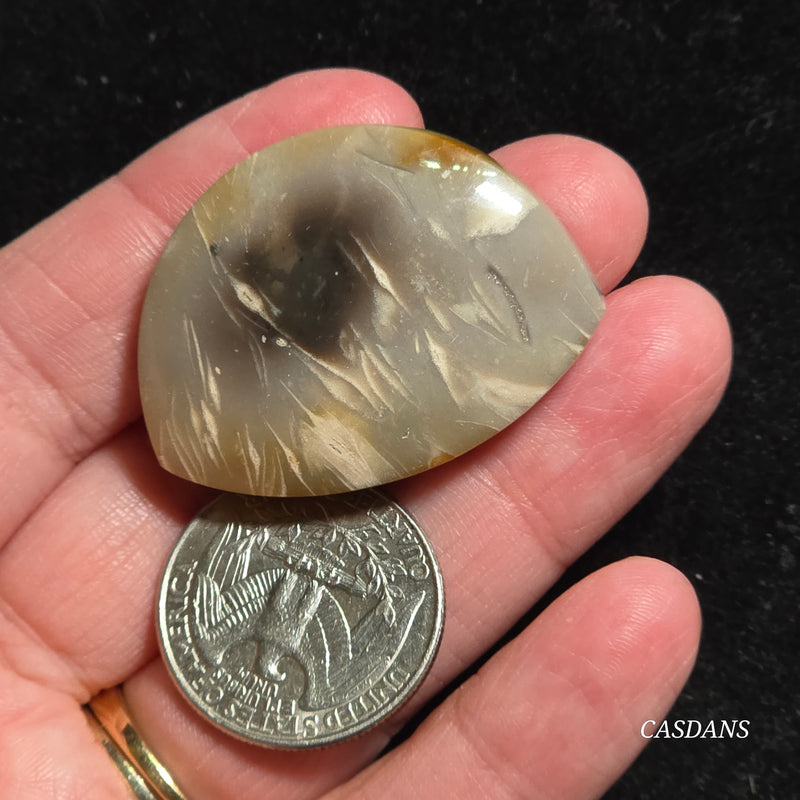 Peacock Feather Agate Cabochon