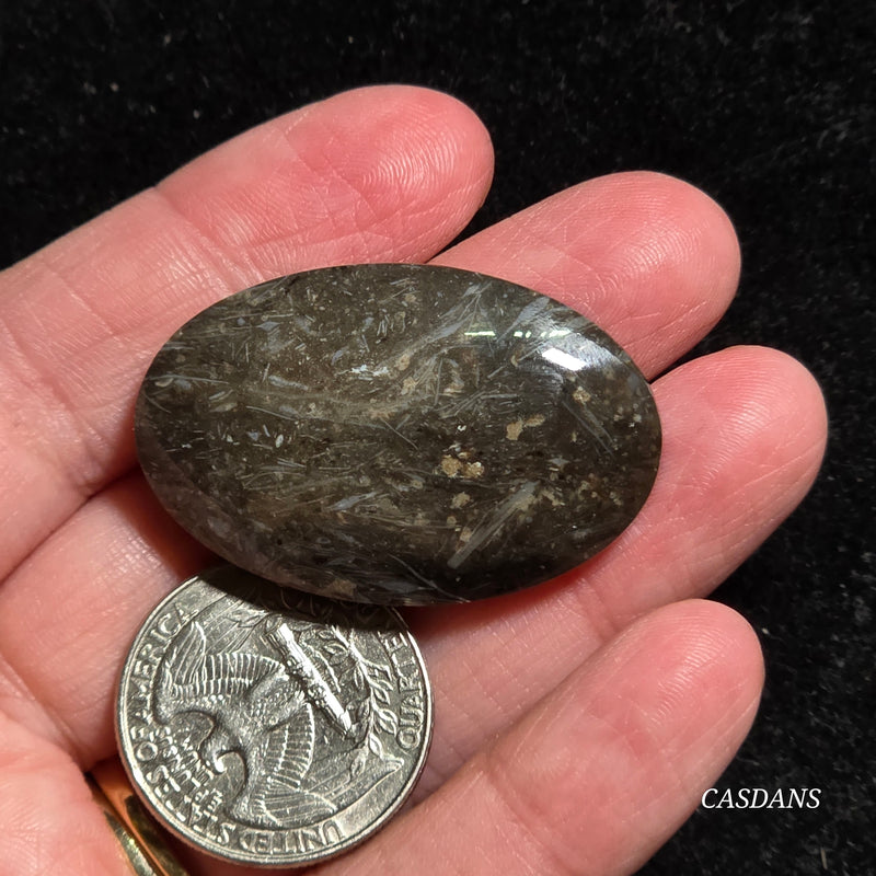 Peacock Feather Agate Cabochon