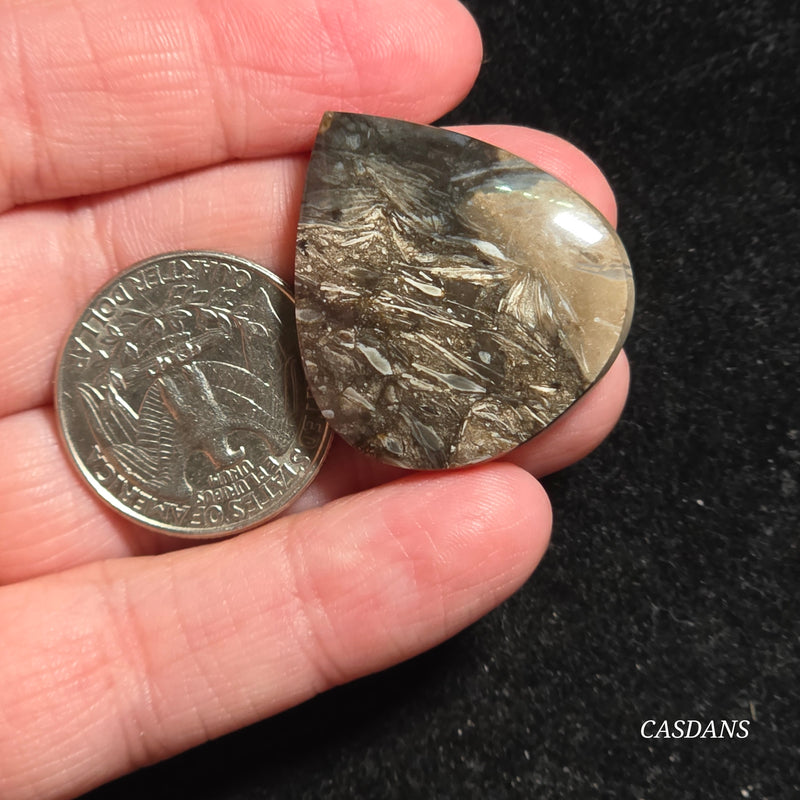 Peacock Feather Agate Cabochon