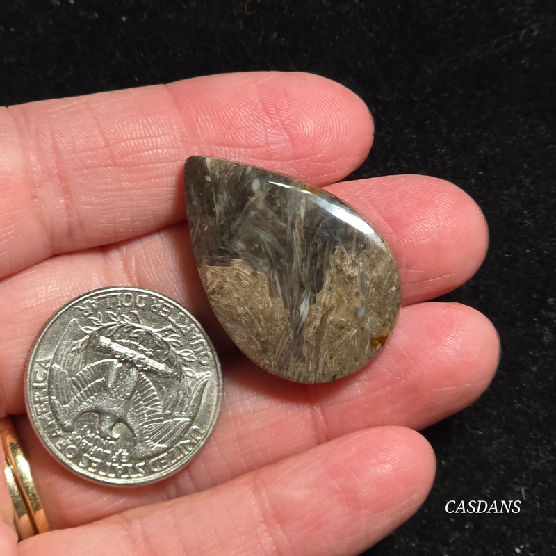 Peacock Feather Agate Cabochon