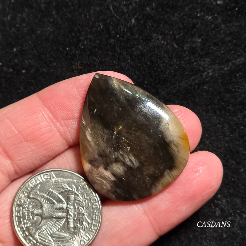 Peacock Feather Agate Cabochon