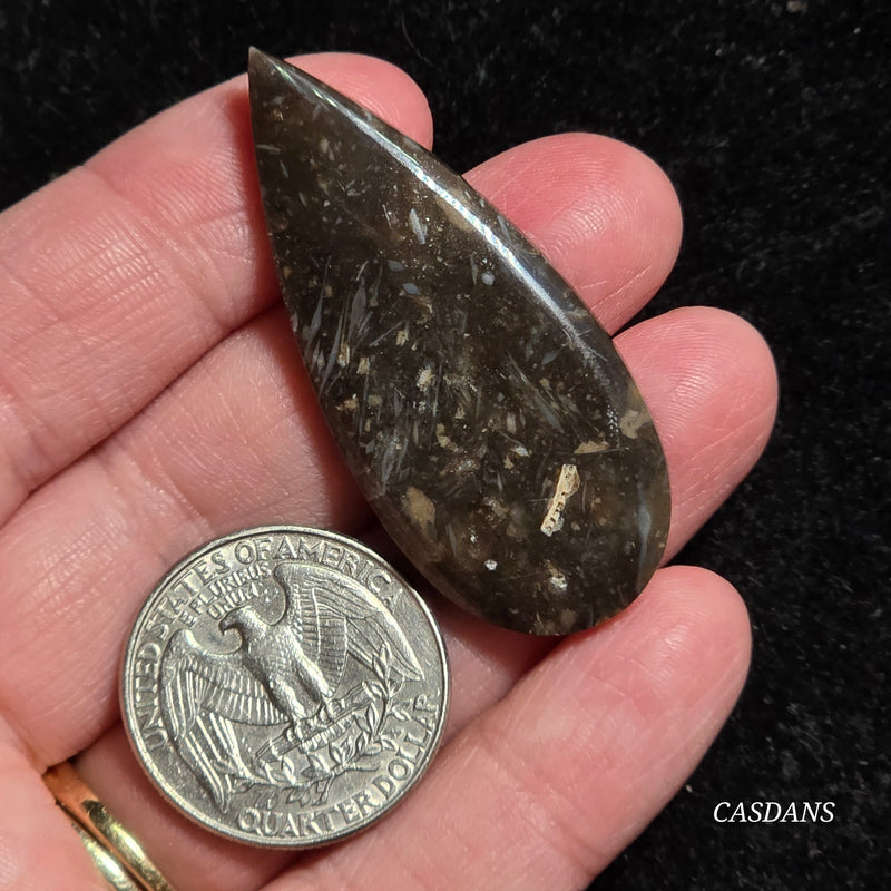 Peacock Feather Agate Cabochon