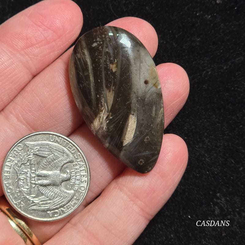 Peacock Feather Agate Cabochon