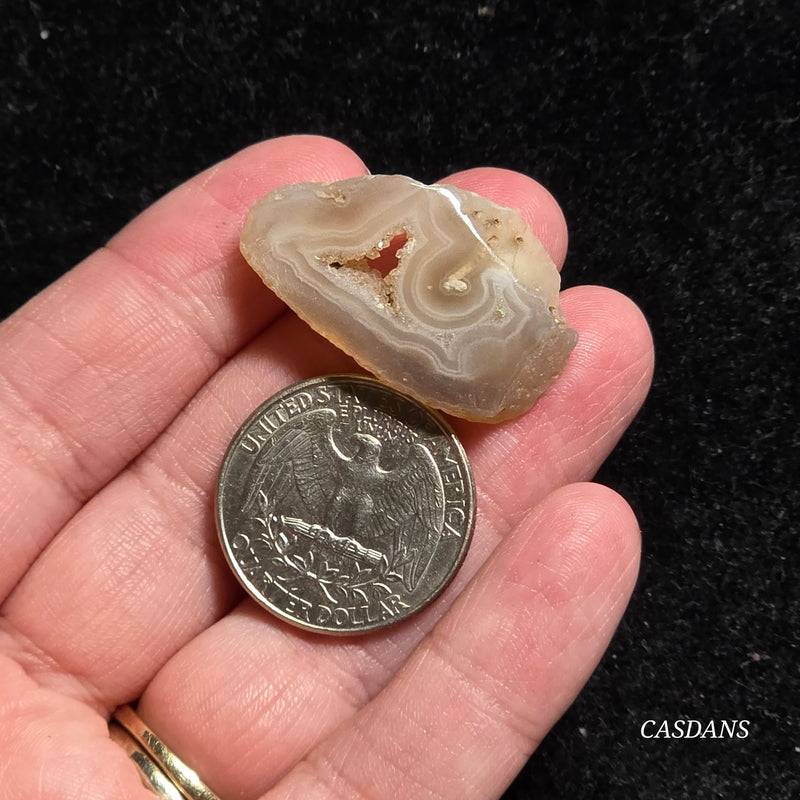 Druzy Agate Slice