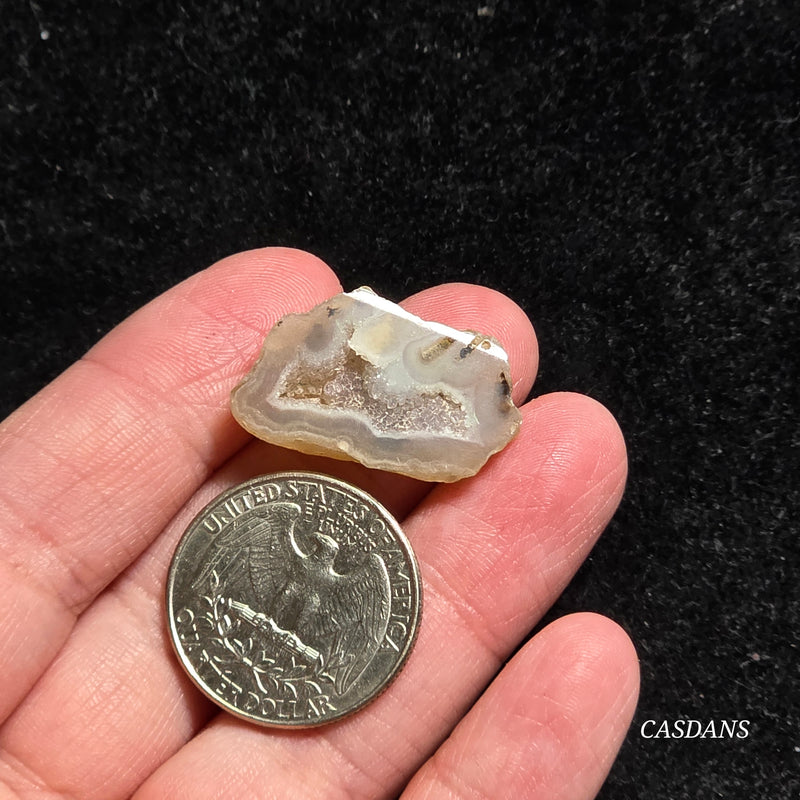 Druzy Agate Slice