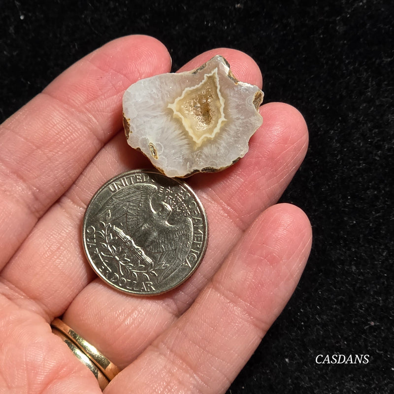Druzy Agate Slice