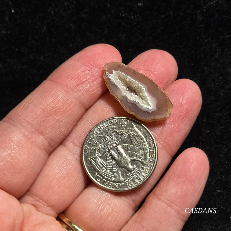 Druzy Agate Slice