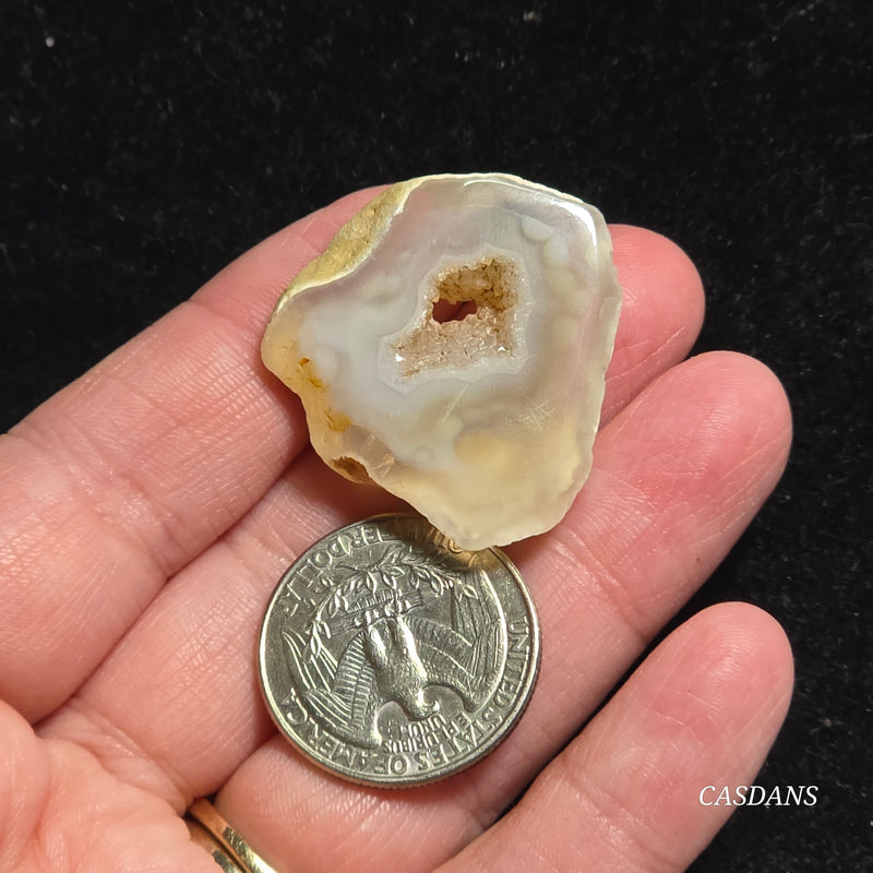 Druzy Agate Slice
