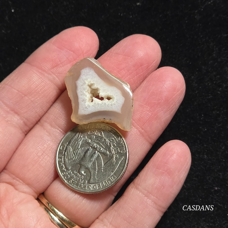 Druzy Agate Slice