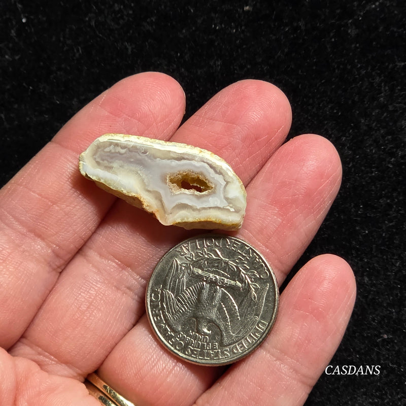 Druzy Agate Slice