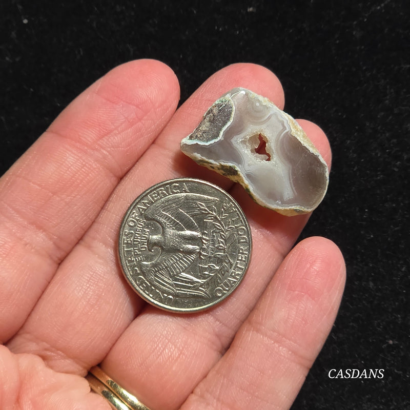 Druzy Agate Slice