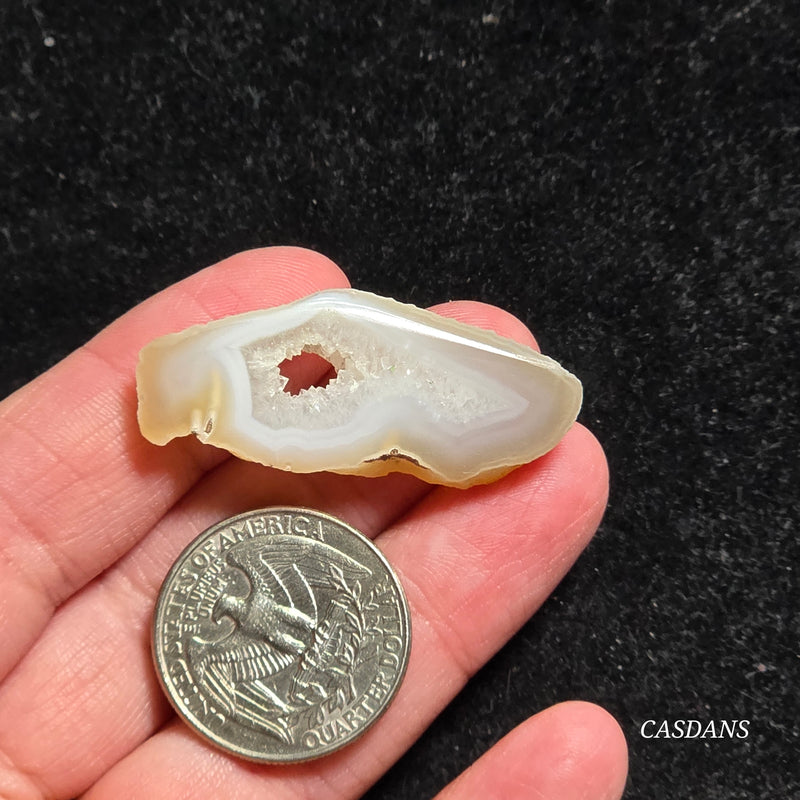 Druzy Agate Slice