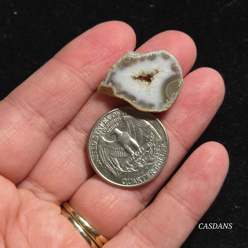 Druzy Agate Slice