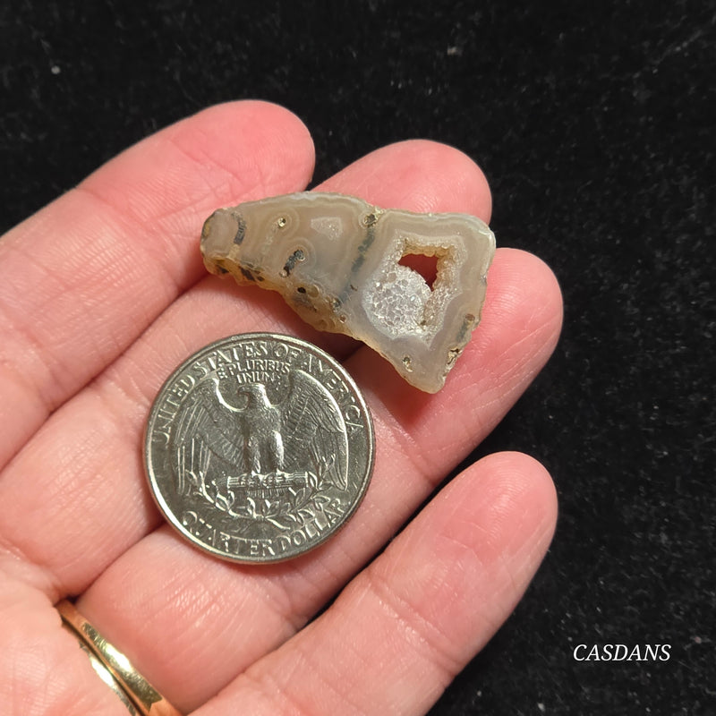 Druzy Agate Slice