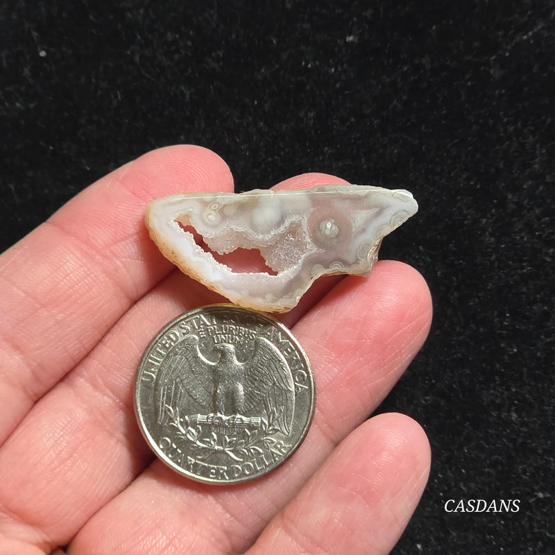 Druzy Agate Slice