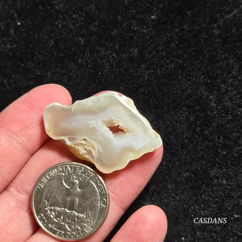 Druzy Agate Slice