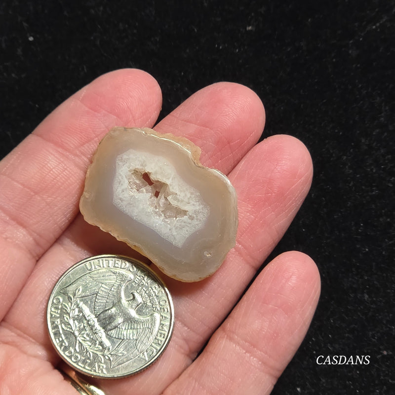 Druzy Agate Slice