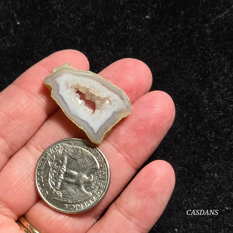 Druzy Agate Slice
