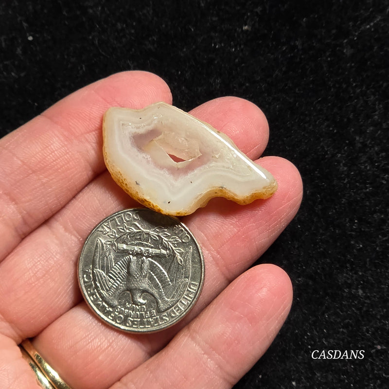 Druzy Agate Slice