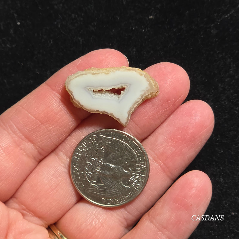 Druzy Agate Slice