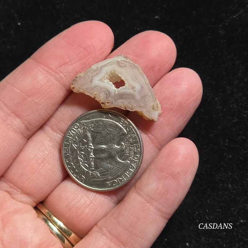 Druzy Agate Slice
