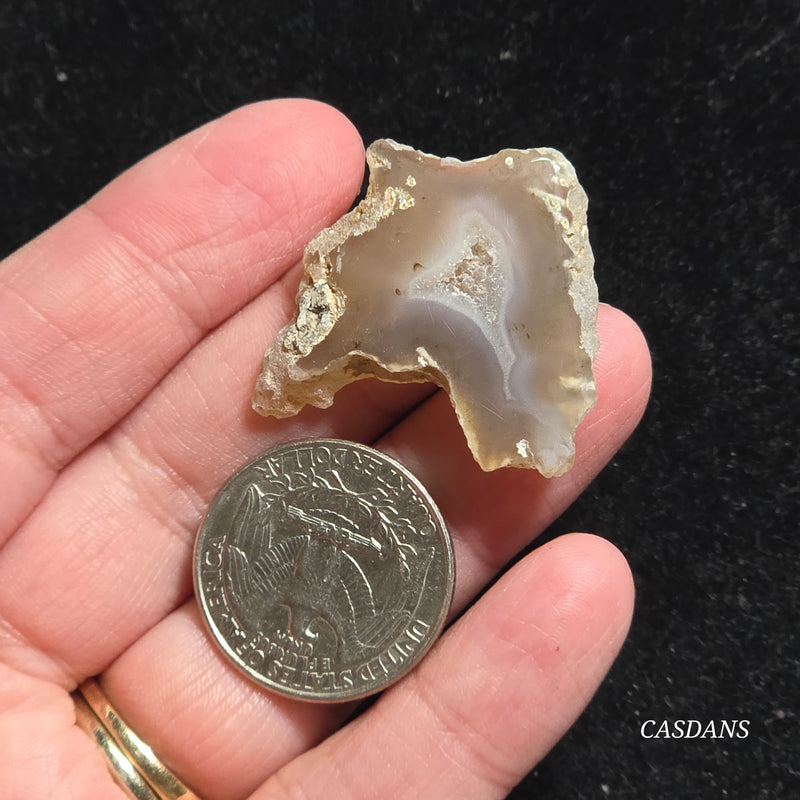 Druzy Agate Slice