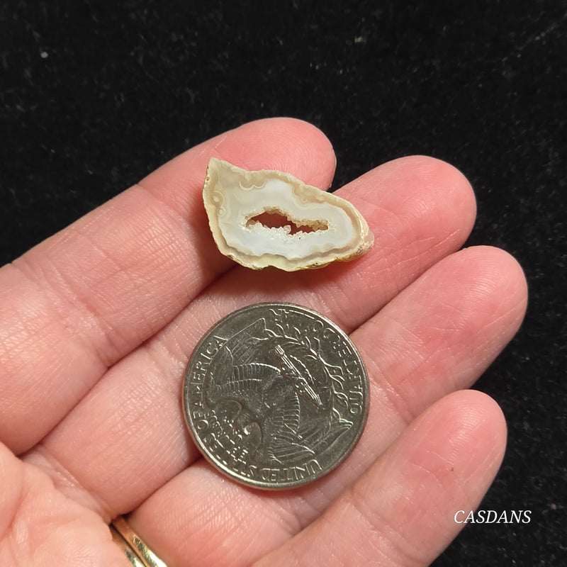 Druzy Agate Slice