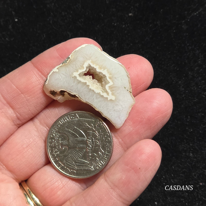 Druzy Agate Slice