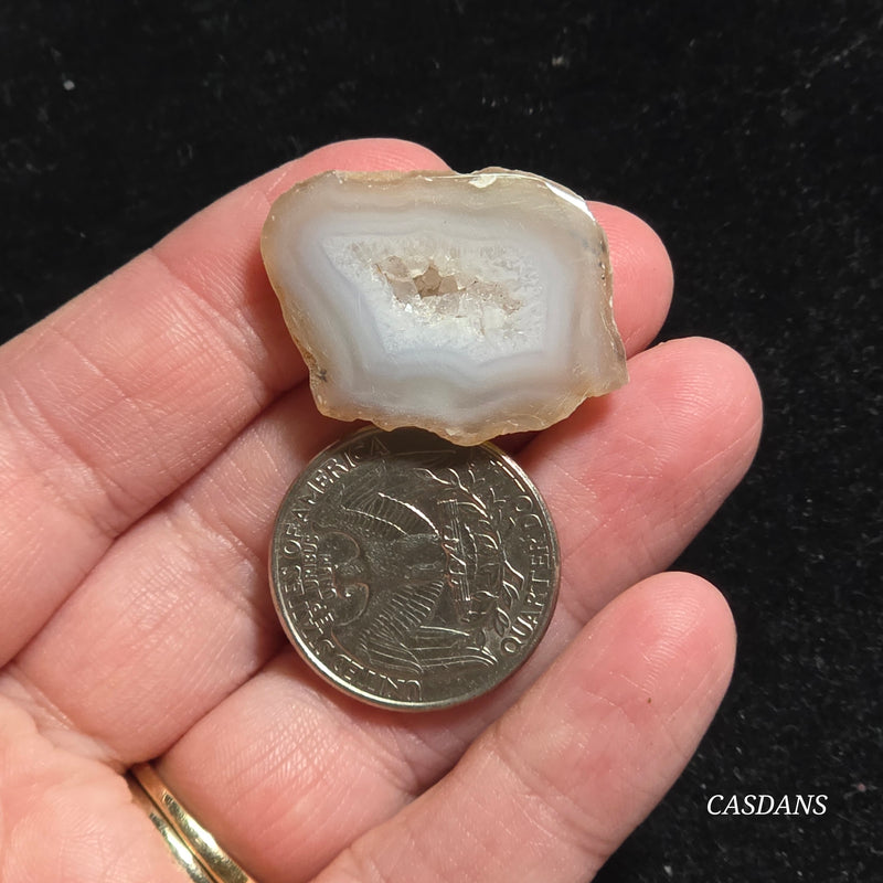 Druzy Agate Slice