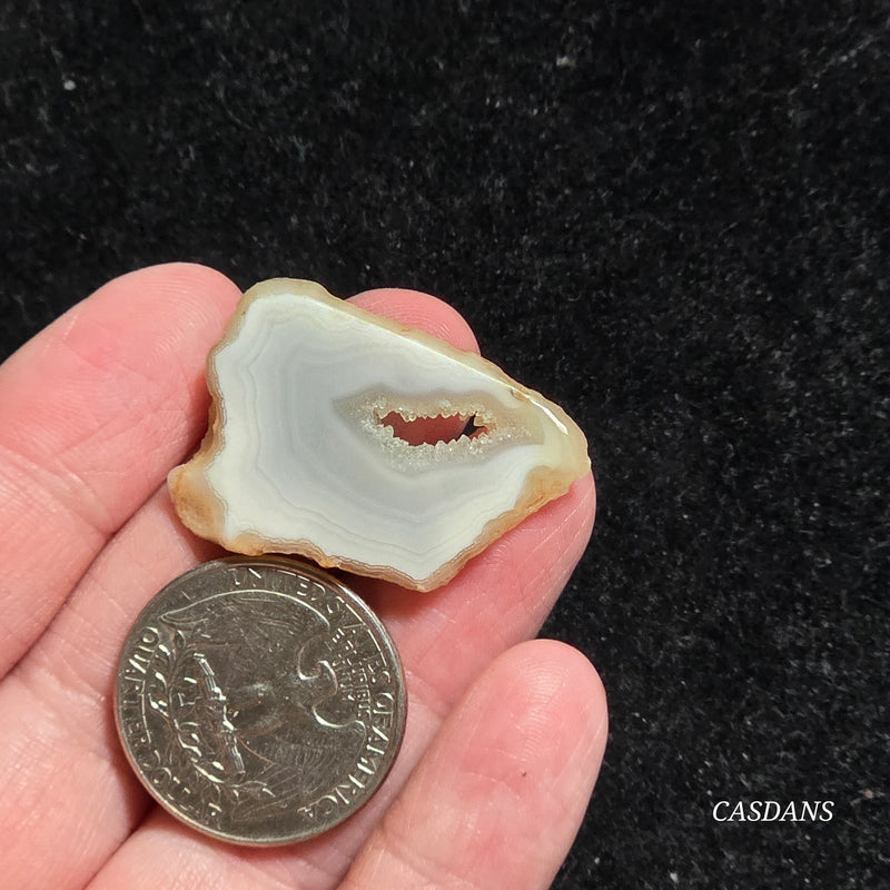 Druzy Agate Slice