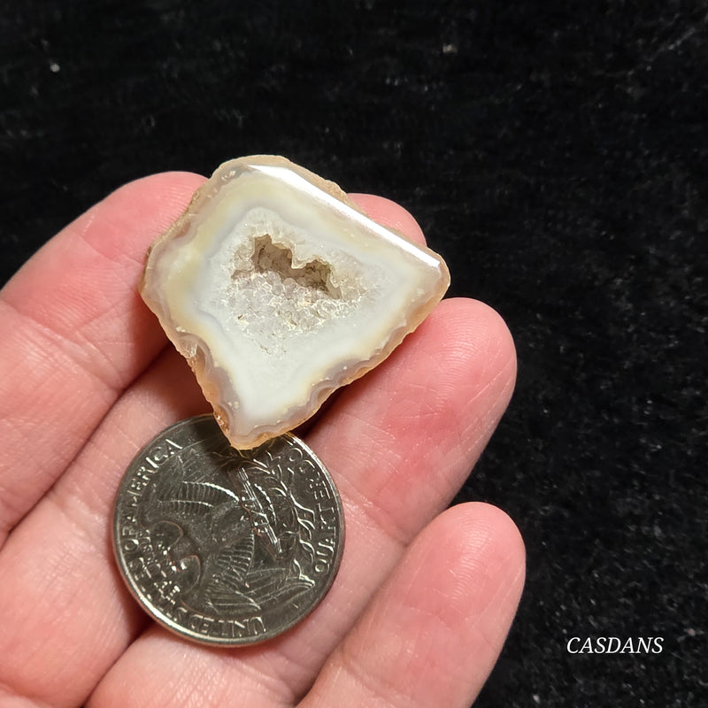 Druzy Agate Slice
