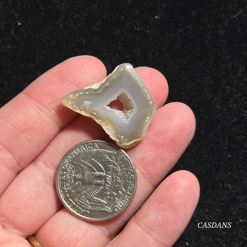 Druzy Agate Slice