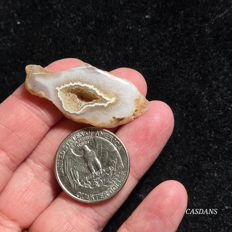 Druzy Agate Slice