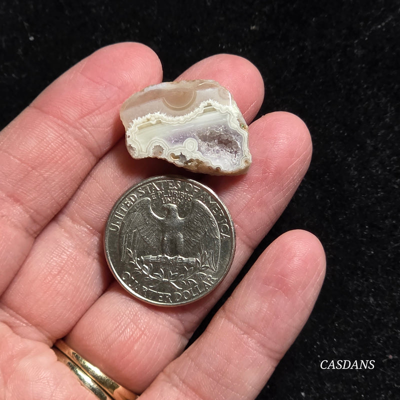 Druzy Agate Slice