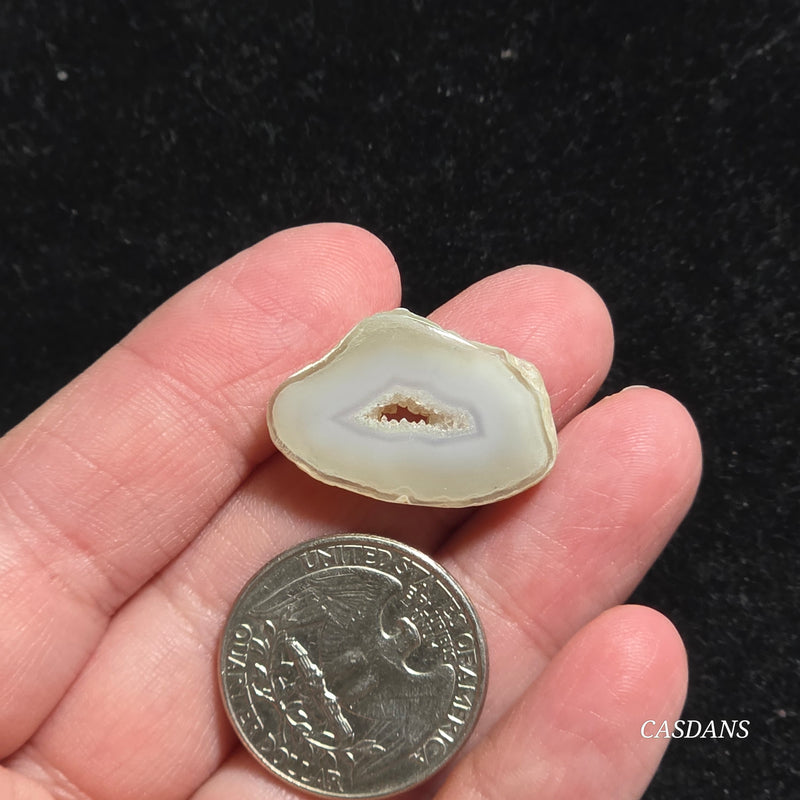 Druzy Agate Slice