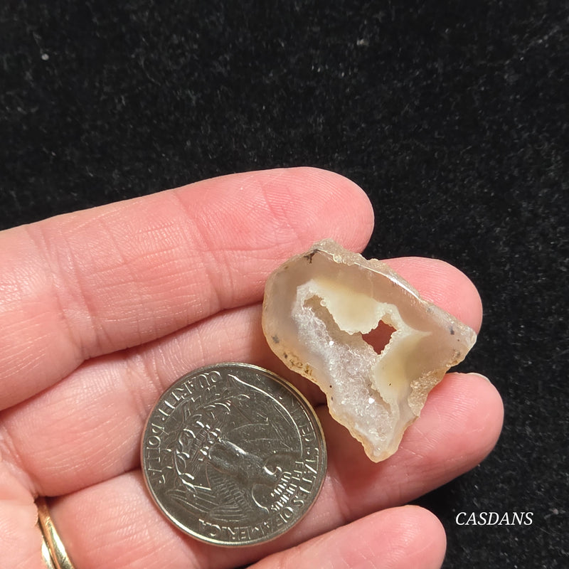 Druzy Agate Slice