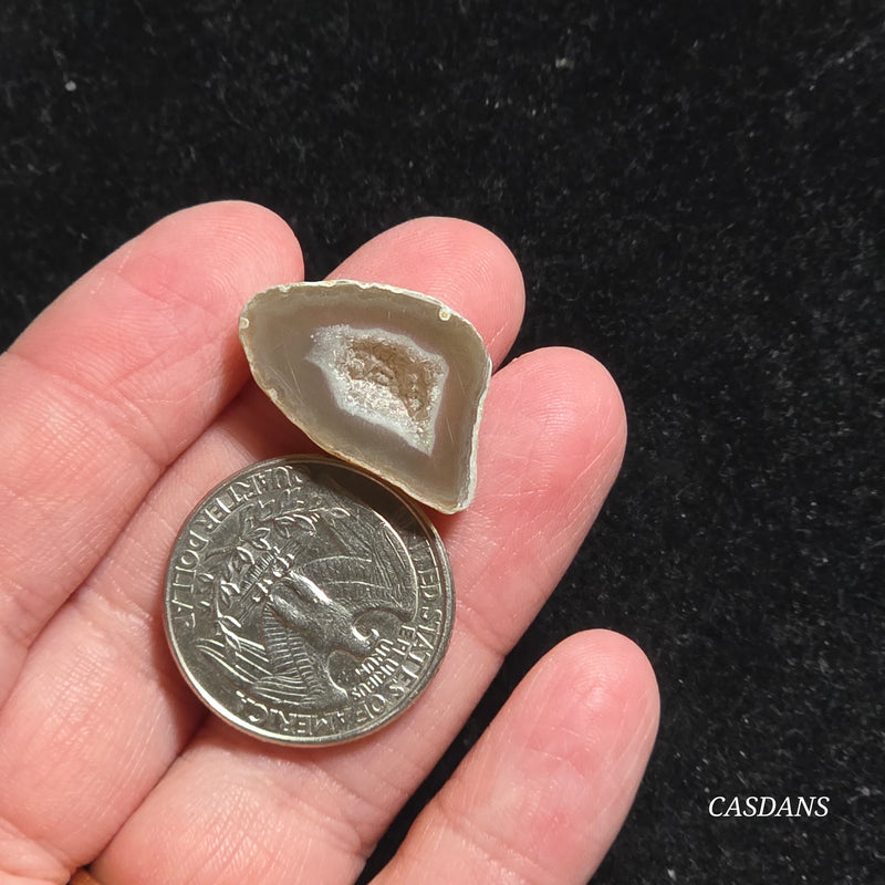 Druzy Agate Slice