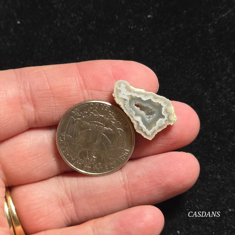 Druzy Agate Slice