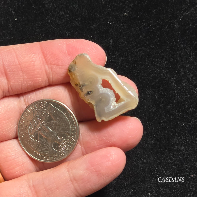 Druzy Agate Slice