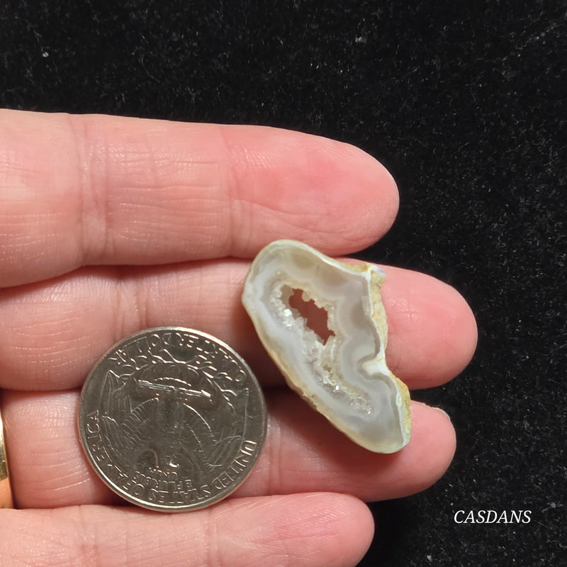 Druzy Agate Slice