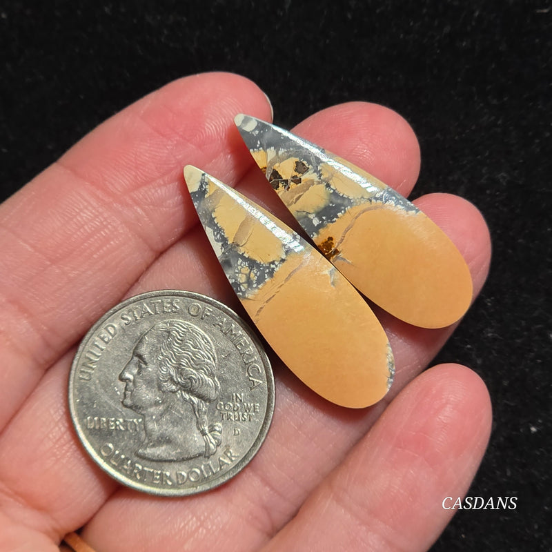 Maligano Jasper Cabochon Pair