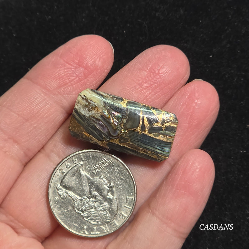 Dream Weaver Composite Cabochon (Contains Mother of Pearl and Abalone Shell)