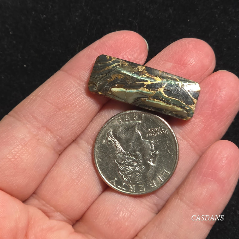 Dream Weaver Composite Cabochon (Contains Mother of Pearl and Abalone Shell)