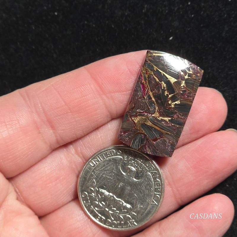 Dream Weaver Composite Cabochon (Contains Mother of Pearl and Abalone Shell)