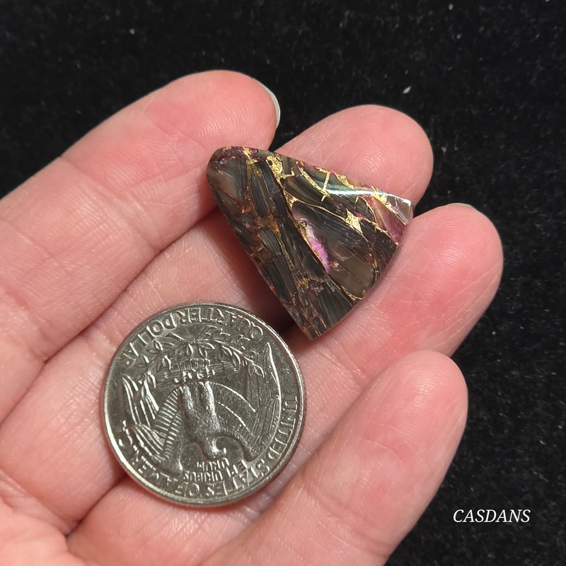 Dream Weaver Composite Cabochon (Contains Mother of Pearl and Abalone Shell)