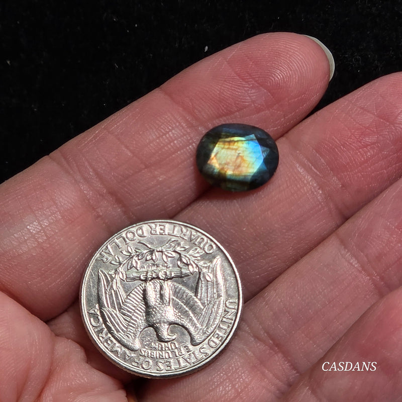 Labradorite 10x12mm Oval Facet