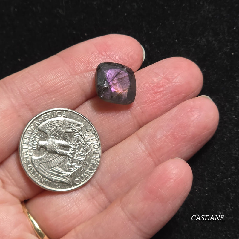 Labradorite 12mm Cushion Facet