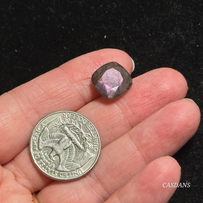 Labradorite 12mm Cushion Facet
